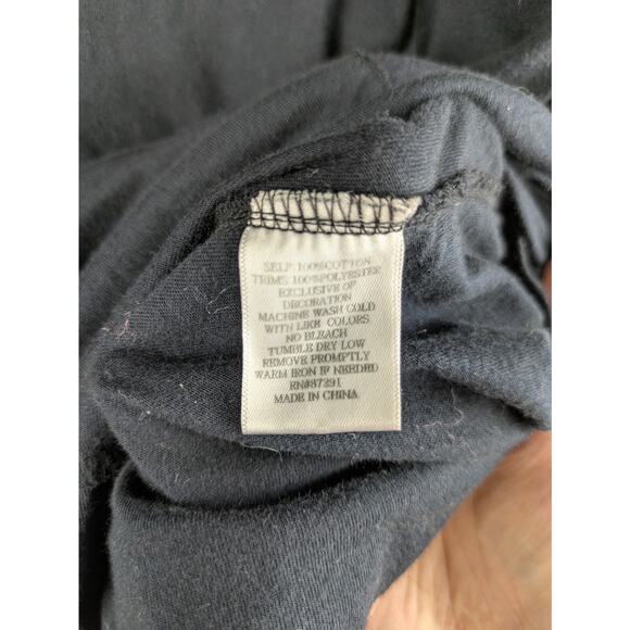 Johnny Was Navy Blue Embroidered Floral Knit Button Front Long Line Cardigan - Picture 8 of 8